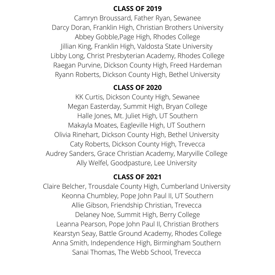 Girls Alumni Names